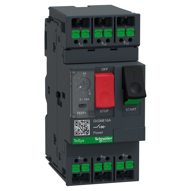 Schneider Electric - Leistungsschalter für Motorschutz Motorschutzschalter GV2ME16A 9-14A Snapin