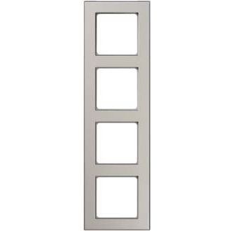Peha - Abdeckrahmen Rahmen 4-fach D 20.674.222.702 Metall titan-alu