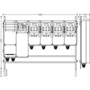 Hensel - Verteilerschrank für Energieversorgung Ladeverteiler Mi EV 140kW 4001 f.4 Abgänge a 140kW