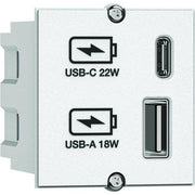 Bachmann - Netzgerät für Unterhaltungselektronik Steckdosenleiste 917.2271 USB A/C 22W
