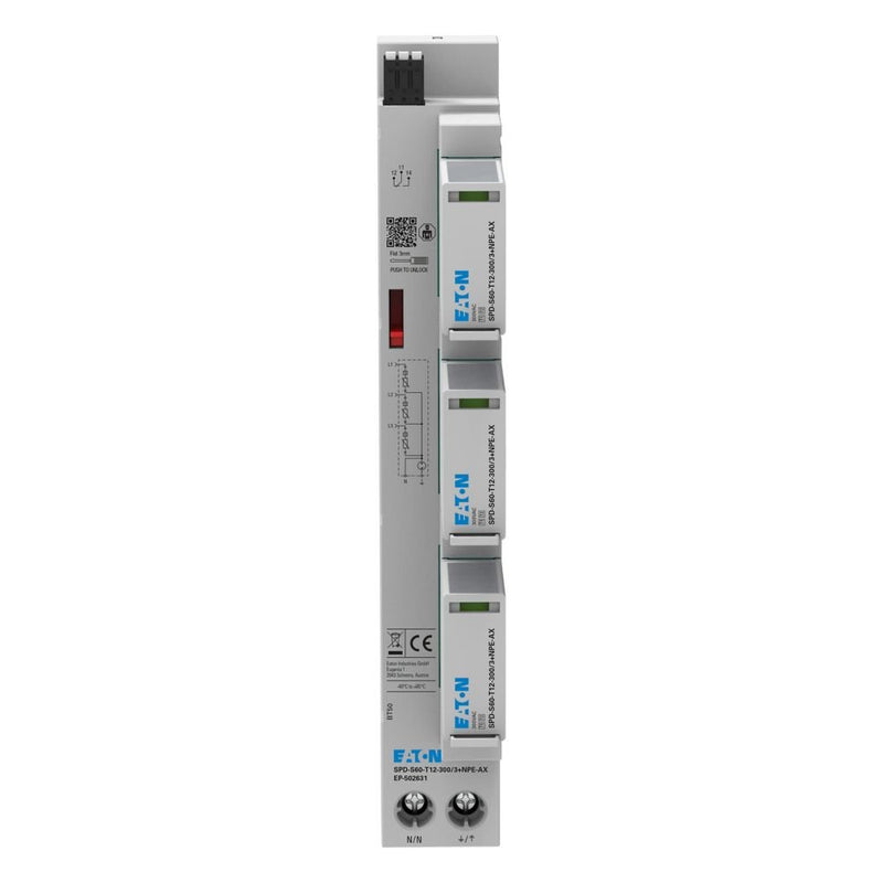 Eaton - Überspannungsableiter für Energietechnik/Stromversorgung Überspannungsableiter SPDS60T123003+NPE-AX T12/NPE 60mm