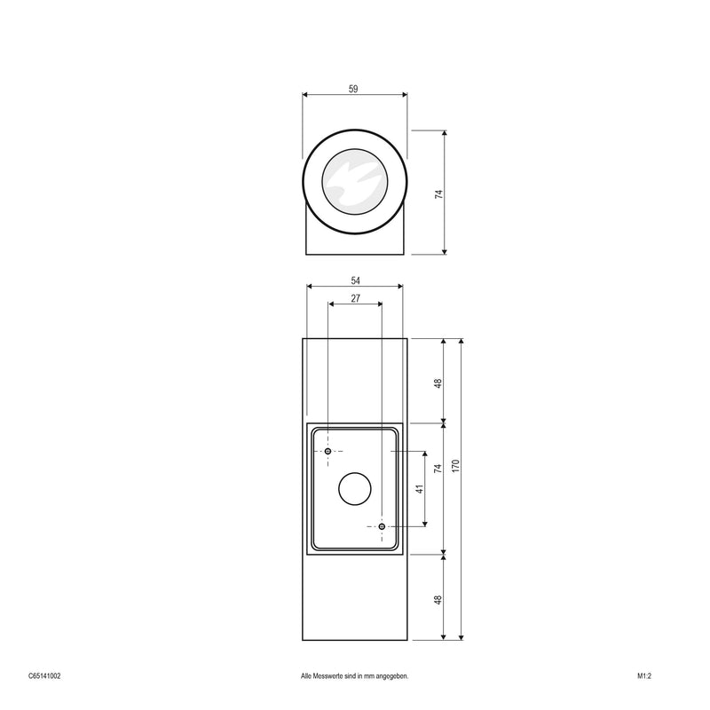 EVN Lichttechnik - Decken-/Wandleuchte LED-Wandanbauleuchte C65141002 3000K IP65 eds