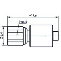 Telegärtner - Abschlusswiderstand SMC-Abschlusswiderstand 100024912 (F) 1W,34dB,2GHz