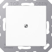 Jung - Einsatz/Abdeckung für Kommunikationstechnik Leitungsauslass aws A 590 A WW mit Zugentlastung