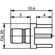 Telegärtner - Koax-Steckverbinder SMB-Anbaustecker AU 100024849 für LTP − 5 Stück
