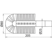 DEHN - Zubehör/Ersatzteile für Sicherheitsgeräte Stabbürste z. Absaugen STB 80 MS D 80mm L 240mm
