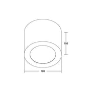 Brumberg Leuchten - Mechanisches Zubehör/Ersatzteile für Leuchten Anbaugehäuse 81230070 weiß