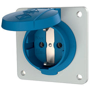 Mennekes - Schutzkontakt-Anbausteckdose Schuko-Anbau-Steckdose 11011F 16A 2p+E 230V bl