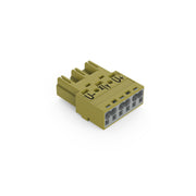 WAGO - Steckverbinder für steckbare Gebäudeinstallation Stecker 3-polig 770-273/071-000 Kod. B,hellgrün − 100 Stück