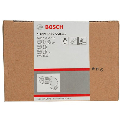 Bosch - Systemzubehör für Schleifen/Polieren (Akku/elektrisch/Druckluft) Schutzhaube mit 1619P06550 Deckblech, 115 mm