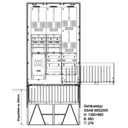GSAB Elektrotechnik - Zähler-Komplettschrank Zähleranschlußsäule 48.88.1P41HSA eNetz Südhessen