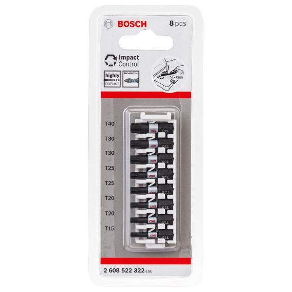 Bosch - Bit-Set PRO Pozidriv Impact Bit, 2608522331 PZ2, 55 mm, 8-tlg
