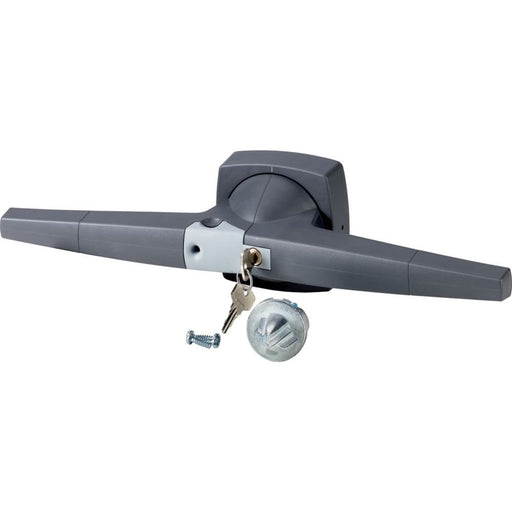 Eaton - Handgriff für Schaltgeräte Knebel 14mm K6 Türeinbau K6DG/C Zylinderschloss grau