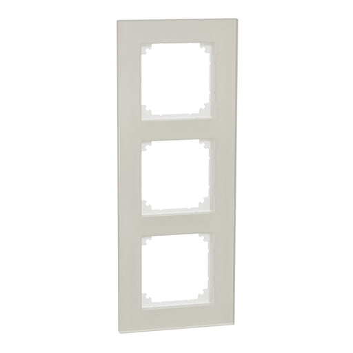 Elso - Abdeckrahmen Echtglas-Rahmen 3-fach WDE004037 kristallweiß − 1 Stück by Elso
