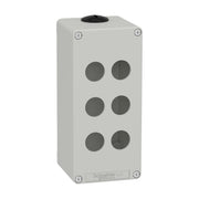 Schneider Electric - Gehäuse für Befehls- und Meldegeräte Leergehäuse XAP, Metall XAPD3506 grau, für 6x22mm