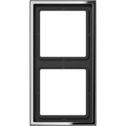 Jung - Abdeckrahmen Rahmen 2-fach gl.chr GCR 2982 waage/senkrecht