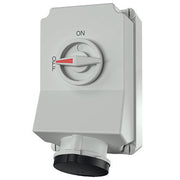 Mennekes - CEE-Steckdose abschaltbar, abgesichert (IEC 60309) Wanddose DUO 5957A 63A,4p,7h,500V,IP44