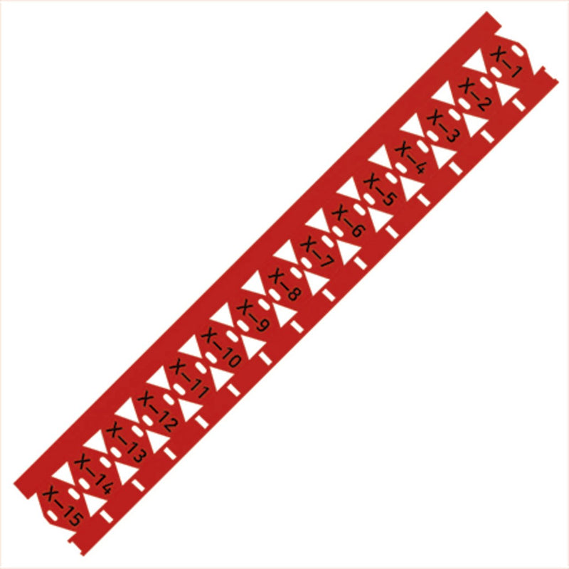 WAGO - Kabelmarkierungssystem Kabelbündelmarkierer 211-835/000-005 mit Kabelbindern,rot