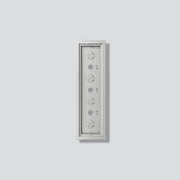 Siedle&Söhne - Montageelement für Türstation Gehäuse-Aufputz GA 612-4/1-01 SM Silber-Metallic