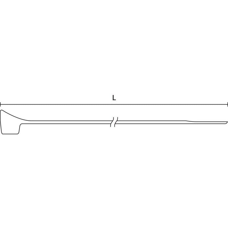 HellermannTyton - Kabelbinder CTT20R PA66 NA 100 101,6x2,5mm − 100 Stück