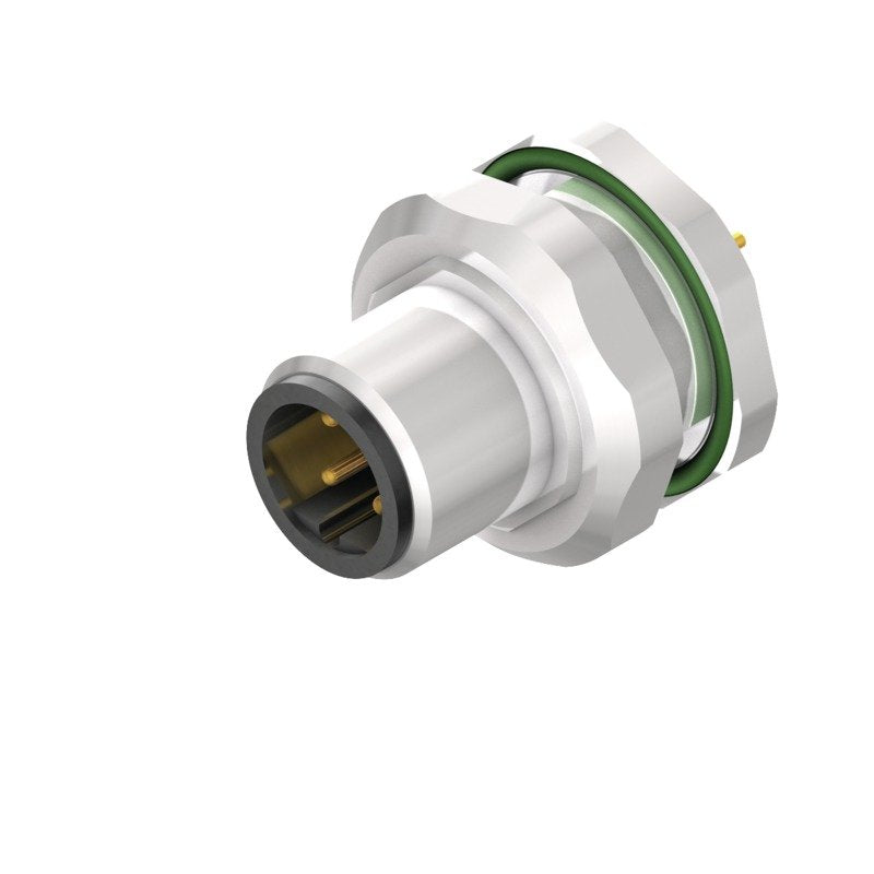 Weidmüller - Rundsteckverbinder, Einbau (PCB) Stecker SAIEM12S4BH12TLM16 M12 − 10 Stück