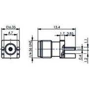Telegärtner - Koax-Steckverbinder SMA End Launch Buchse 100024732 Au 50 Ohm − 5 Stück