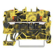WAGO - Durchgangs-Reihenklemme 2-Leiter-Durchgangsklemme 2202-1201/000-053 Drücker,2,5mm²,dgrge − 100 Stück