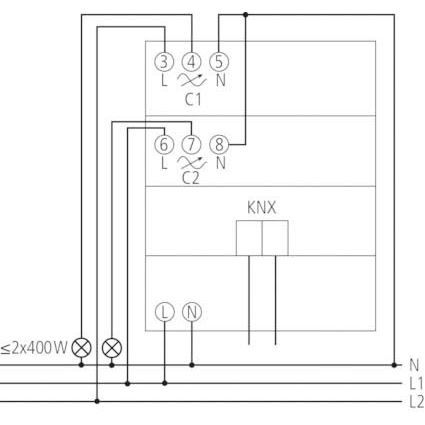 Theben - Bussystem-Dimmaktor Dimmaktor DM 2 T KNX 2-fach, o.Erweiter