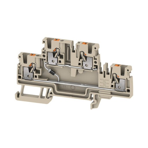 Weidmüller - Bauelement-Reihenklemme Klemme A2T 2.5 EM1 D/2 PUSH IN, 2.5 mm² − 50 Stück