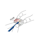 HellermannTyton - Steckklemme Verbindungsklemme HCR-3-PC-CL − 1500 Stück