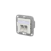 Metz Connect - Kommunikationsanschlussdose Kupfer RJ45 Anschlussdose IDC 130D381127-I verkehrsweiß − 10 Stück