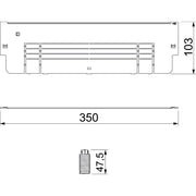 OBO Bettermann - Höhenausgleichsring/-rahmen für Unterflurkanalsysteme Höhenausgleich-Bausatz ASH 250-4 240 (VE4) 350x103x46