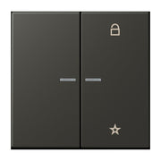Jung - Bedienelement intelligent eNet Taster Universal 1f. FM LC 1701 259