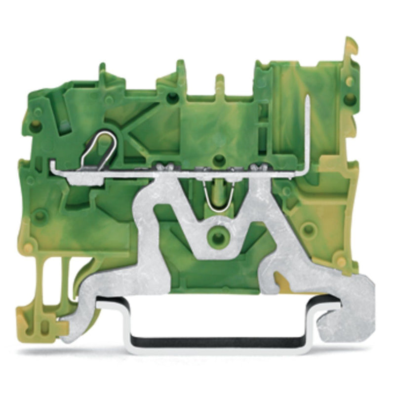 WAGO - Schutzleiter-Reihenklemme 1-Leiter/1-Pin-PE-Basiskl. 2020-1207 CAGE CLAMP,gn-ge − 50 Stück