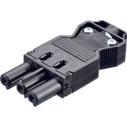 Bachmann - Steckverbinder für steckbare Gebäudeinstallation Gerätekupplung 375.505 sw