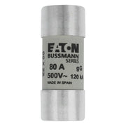 Eaton - Zylindrische Sicherung Sicherungseinsatz Nieders. CYLINDRICA#C22G80 80A AC 500V 120kA − 10 Stück