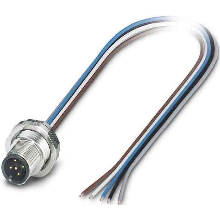 Phoenix Contact - Rundsteckverbinder, feldkonfektionierbar (Industriesteckverbinder) Einbausteckverbinder SACC-DSI-M1 #1554681 Sensor-/Aktor-Wandd.