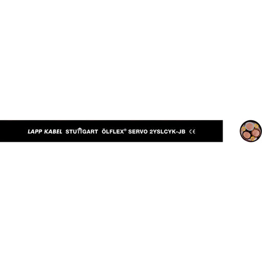 Lapp Kabel&Leitung - Energiekabel >= 1 kV, für ortsveränderlichen Einsatz ÖLFLEX SERVO 2YSLCYK-JB 0036450/500 3X120+3G16 BK − 500 Meter