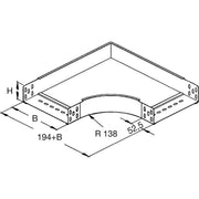 Rico - Bogen für Kabelrinne Bogen 151W3-100-B 100x60mm