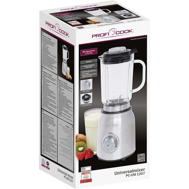 PROFICOOK - Rühr-/Mixgerät Universalmixer PC-UM 1207 inox 1,75L − 2 Stück