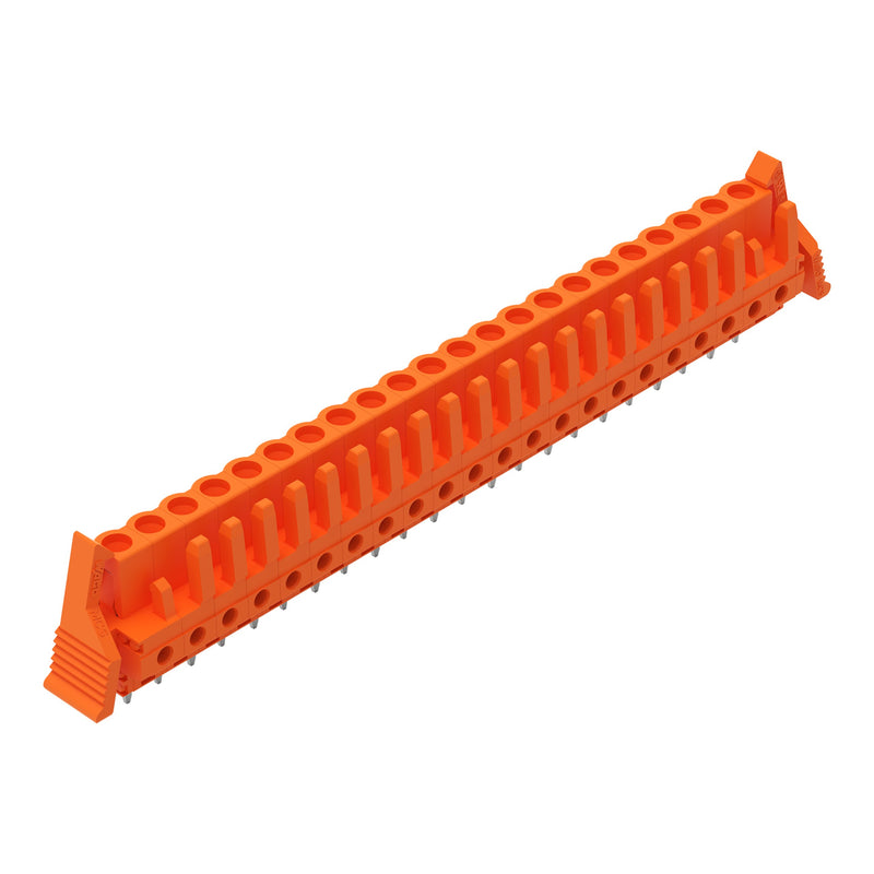 WAGO - Leiterplattensteckverbinder THT-Federleiste gerade 232-182/039-000 Maß 5,08mm,orange − 10 Stück