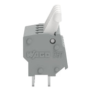 WAGO - Leiterplattenklemme 257-404 Drücker,2,5 mm²,grau − 55 Stück