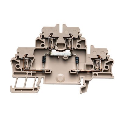 Weidmüller - Bauelement-Reihenklemme Klemme mit Einbau ZDK 2.5/D/4 − 50 Stück