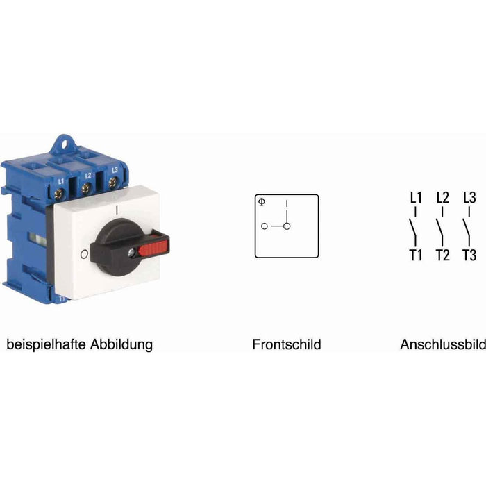 Kraus&amp;Naimer - Lastschalter Lasrtrennschalter KG100 T303/58 VE2 3pol.,O-I  − 1 Stück
