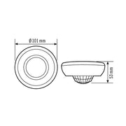 ESYLUX - Bewegungsmelder/Präsenzmelder komplett Decken-Bewegungsmelder MD 360i/24 BASIC 360° AP, weiß