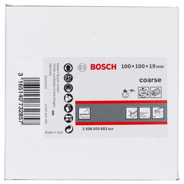 Bosch - Trenn-/Schleifscheibe Lamellenschleifwalze mit 2608000602 Vlies 19 mm grob 100