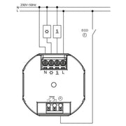 Eberle Controls - Raumthermostat/Uhrenthermostat UP-Raumregler AC230V UTE 4100 / weiß 1 Wechsler