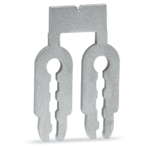 WAGO - Querverbinder/Brücker für Reihenklemme Brücker 2-fach 745-392 silberfarben − 50 Stück