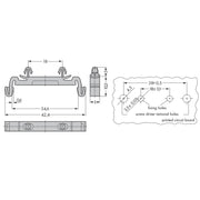 WAGO - Zubehör/Ersatzteile für Klemmen Montageadapter 209-188 m.Rastzapfen − 25 Stück