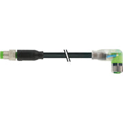 Murrelektronik - Konfektioniertes Sensor-Aktor-Kabel M8 St. ger./Bu. M8 gew. 7000-88041-6100500 3x0,25 schwarz 5m L